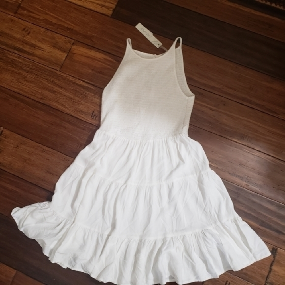 She and Sky White Cami Romper‎ Babydoll dress NWT